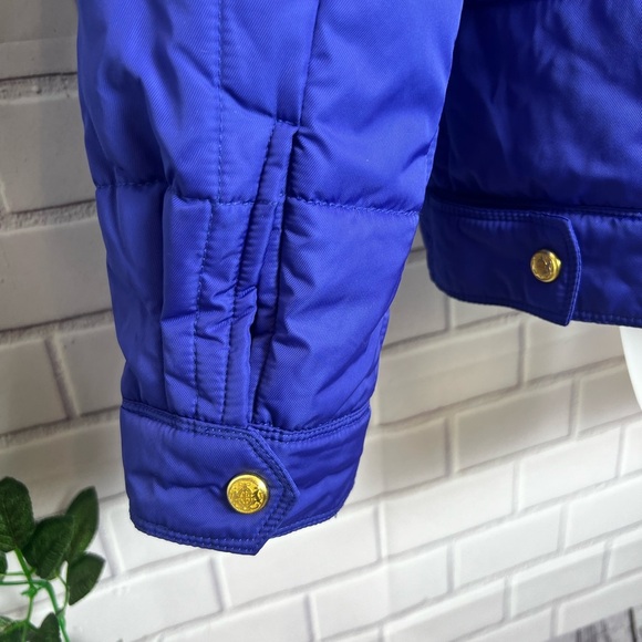 Rebecca Minkott Box Quilted Puffer women Jacket/ Shapire - size L - Picture 7 of 14